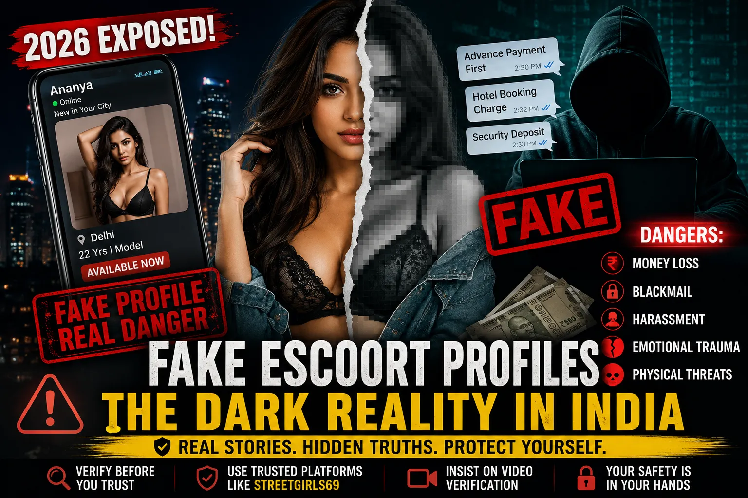 The Dark Reality of Fake Profiles on Escort Websites in India
